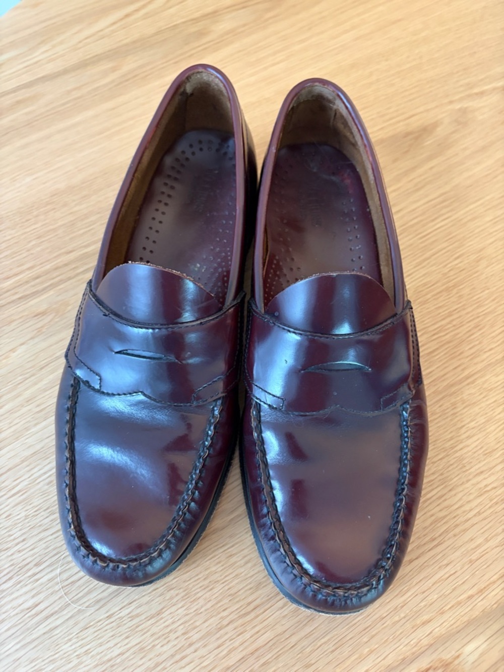 G.H. Bass & Co. Weejuns Burgundy Penny Loafers